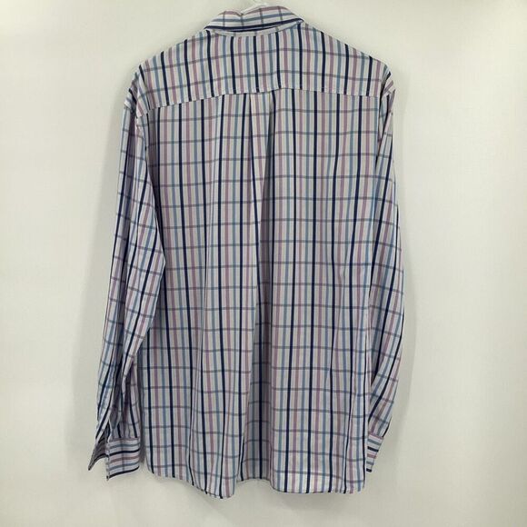 Men’s Johnnie-O‎ Prep-Formance Long Sleeved Button Front Plaid Shirt  - medium - Picture 3 of 7